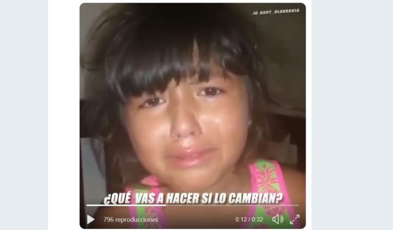 La niña que llora por el adiós de su ídolo cubano (+ Video)