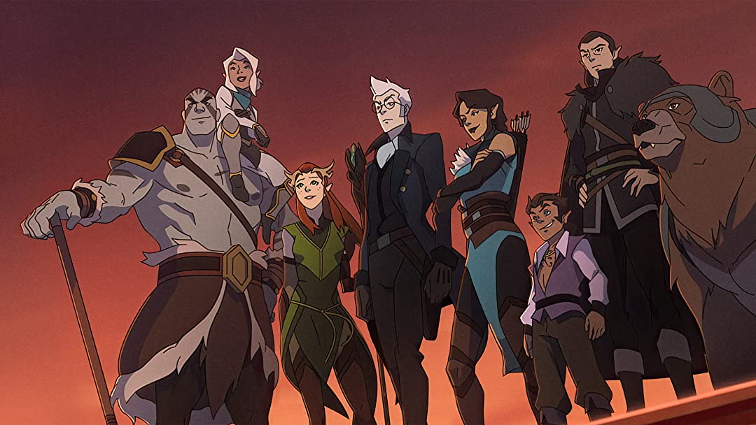 The Legend of Vox Machina Personagens Principais Pose de Luta